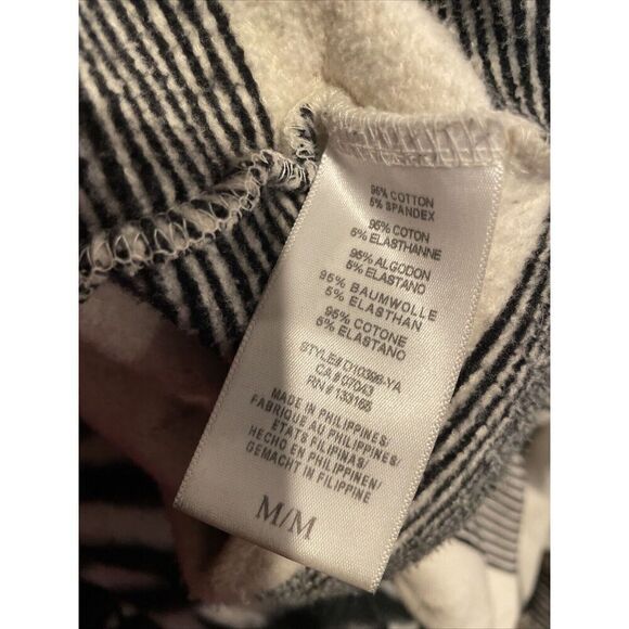 Eri Ali Striped Sabori Sweatshirt Women’s Medium Boxy Black White Minimalist - Picture 6 of 7